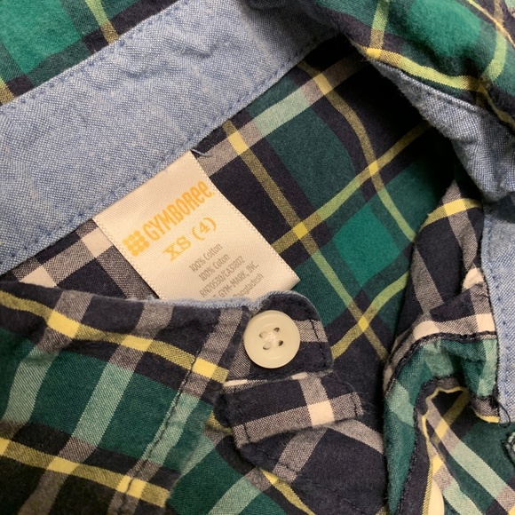 Gymboree |Sweater Vest and Plaid Long Sleeve Shirt - Picture 4 of 6